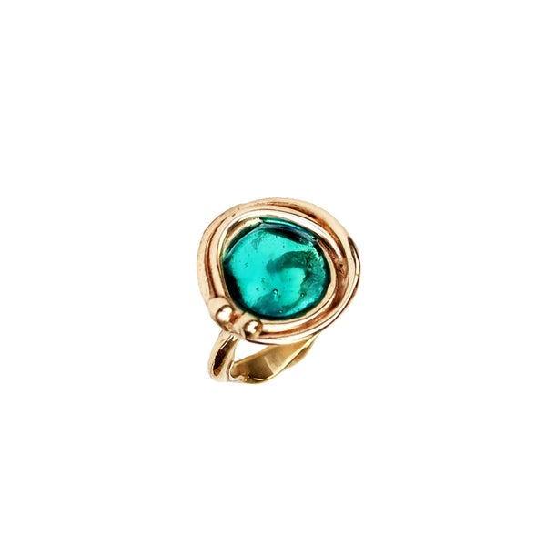 Anello Nest medio con smalto, misura regolabile