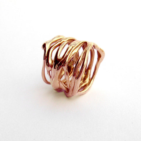 Anello fascia Le Moire in bronzo